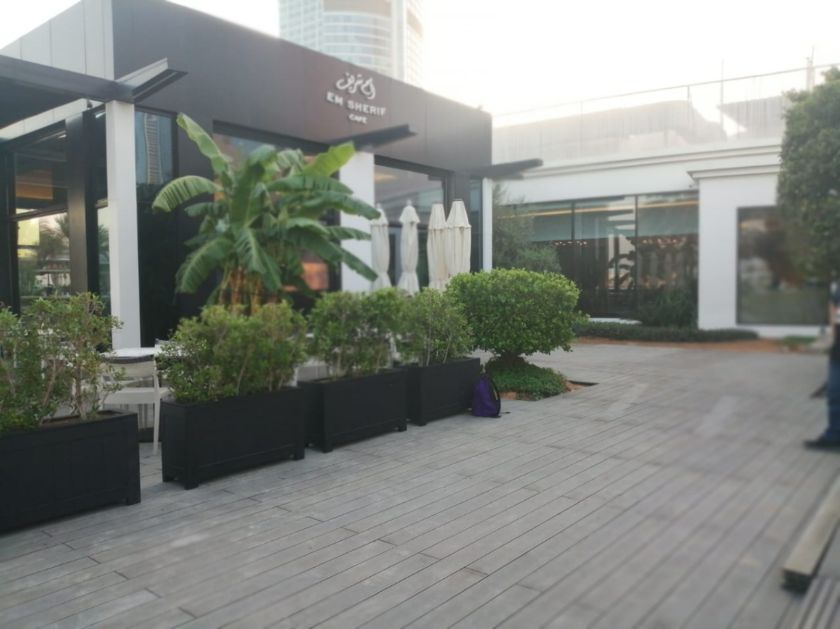 Em Sherif Café — finished WPC decking